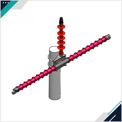 10kV配网T型复合绝缘横担 单回单横担三角型排布