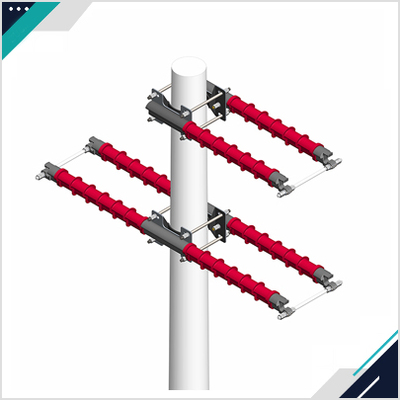 10KV配网T型复合绝缘横担 单回双横担上字型排布