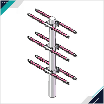 10KV配网T型复合绝缘横担 双回双横担双垂直排布